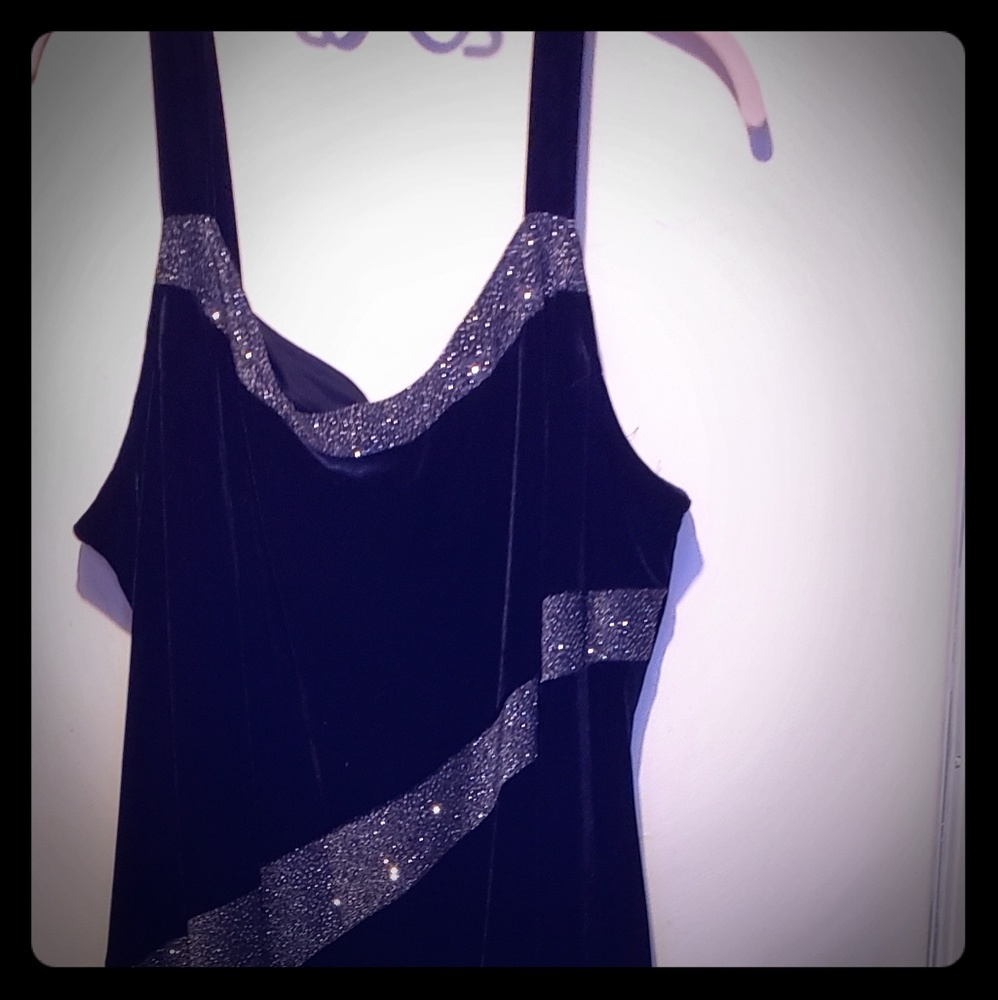 Black Velvet Evening Dress